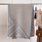 Retro Color Striped Luxurious Winter Shawl Scarf