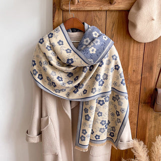 Exclusive Floral Design Women's Luxury Winter Shawl