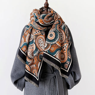Elegant And Colorful Design Exclusive Winter Shawl For Women