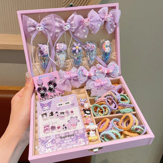61Pcs Exclusive Hair Accessories Set Gif Box for Girls