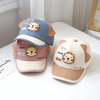 Lion Flagged Cute Baseball Head Cap for Children