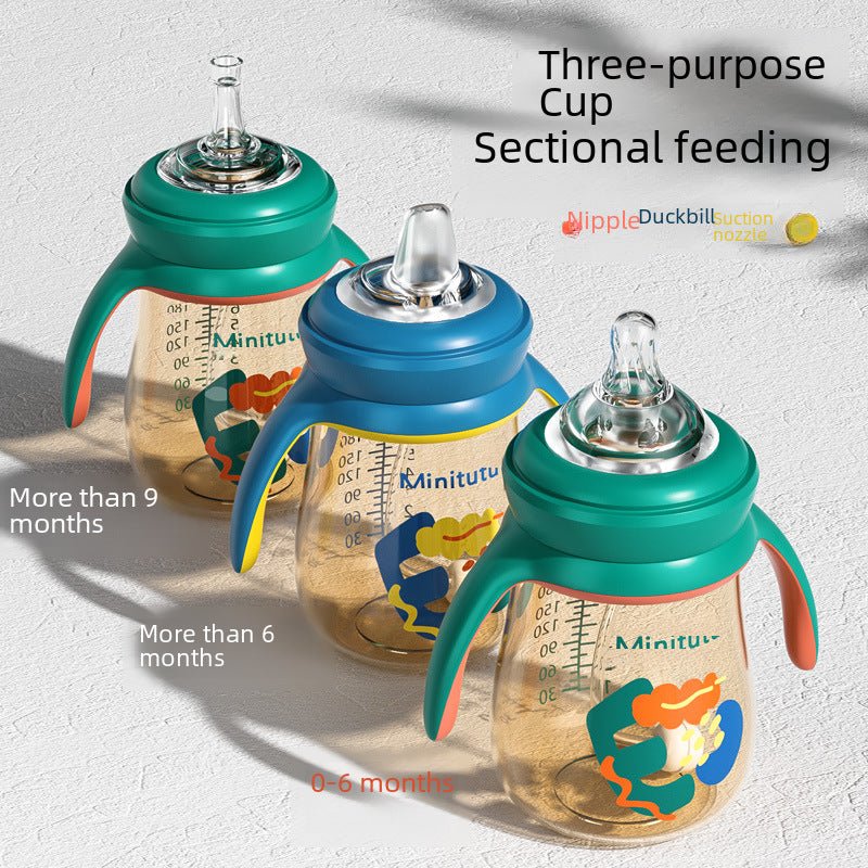 Minitutu Brand 3 in 1 Baby Bottle for Feeding Milk Juice Water