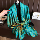Ethnic Indian Style Peacock Design Premium Silk Scarf