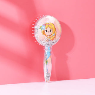 Cute Princess Glitter Massage Hair Comb For girl