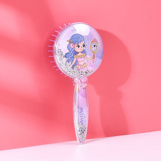 Cute Princess Glitter Massage Hair Comb For girl