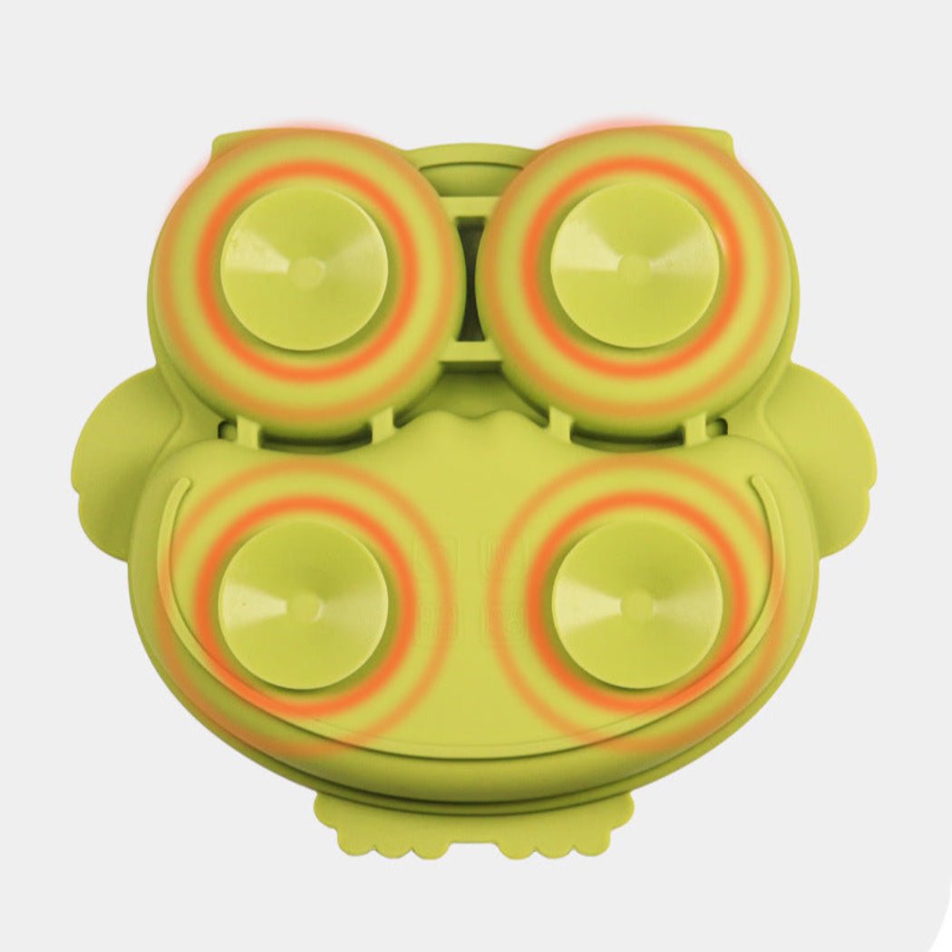 Owl Shaped Silicone Children's Dinner Feeding Plate