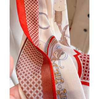 Korean Style High Quality Both Side Printed Women's Viscose Scarf