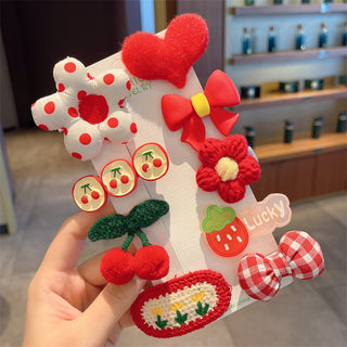 Children's Cute Plush Duckbill Clip Butterfly Design Hairclip