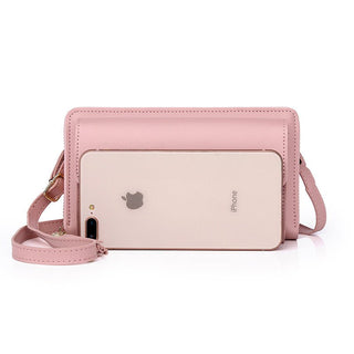 Compact Style PU Shoulder Messenger Bag for Female