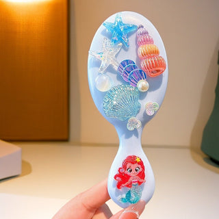 Cute Mermaid Themed Decorative Hair Brushes for Kids