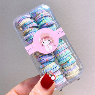 60Pcs Colorful High Elastic Rubber Band for Baby Girl
