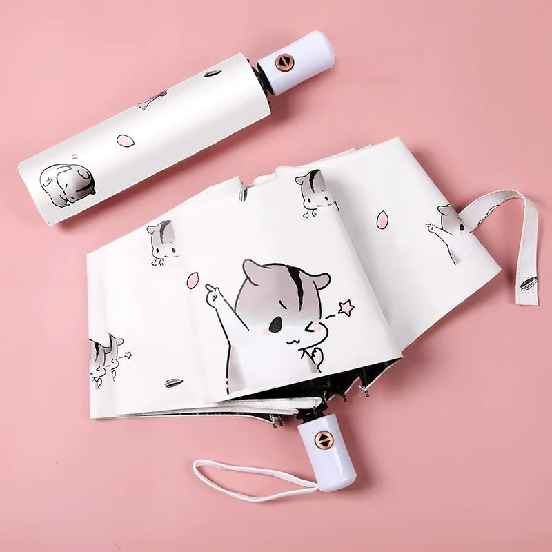 Fully automatic, functional, cute cartoon print umbrella