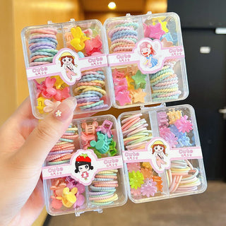 4 Types Attractive Hair Accessories Combo Set for Children