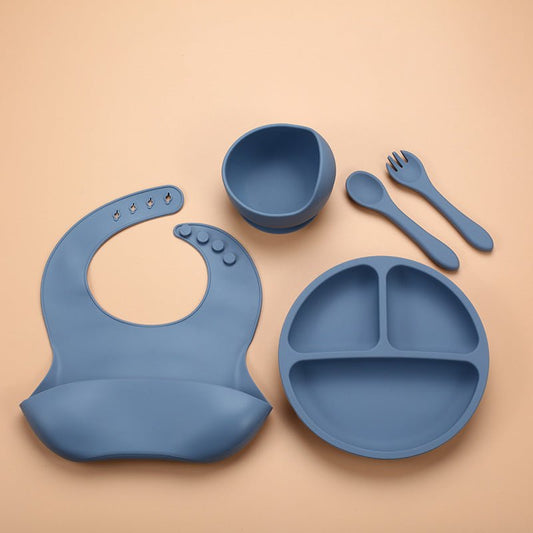 Food Grade 5-piece set Silicone Dine Set For Children