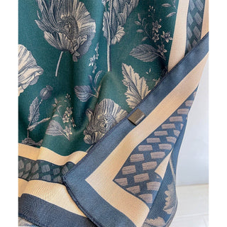 Women's Luxury Trendy Double-sided Floral Printed Viscose Scarf
