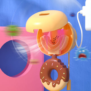 Children's U-Shaped Silicone Soft Bristle Donut Toothbrush
