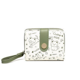 Japanese Style Cute Kitten Card Holder Money Wallet