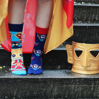 All Season mid high tube Asymmetrical Colorful trendy cotton socks