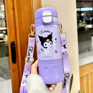 Chuhe Sanrio Insulated Water Bottle 480ml Steel Travel Cup Kit