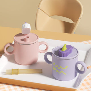 Children's Stainless Steel Water Cup With Straw cup