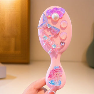 Cute Mermaid Themed Decorative Hair Brushes for Kids