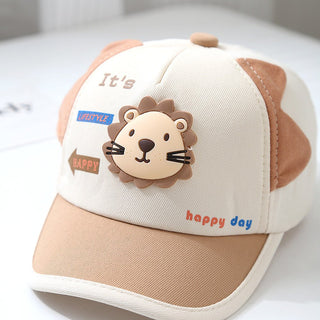 Lion Flagged Cute Baseball Head Cap for Children
