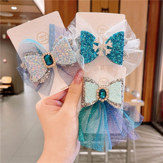 3 Pieces Set Frozen Cute Princess Snowflake Baby Girl Hairpins