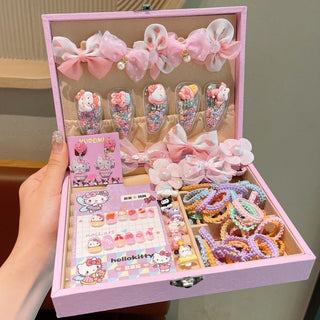 61Pcs Exclusive Hair Accessories Set Gif Box for Girls