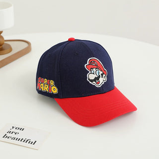Children's baseball caps with embroidered cartoon characters