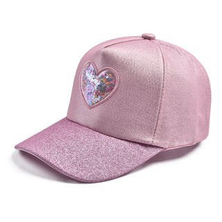 Love Sequined Party Baseball Cap For Children