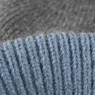 Color-blocked knitted outdoor warm thickened and versatile beanie