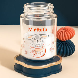 Minitutu Baby Feeding Glass Bottle 5 Piece Gift Box Set for Baby