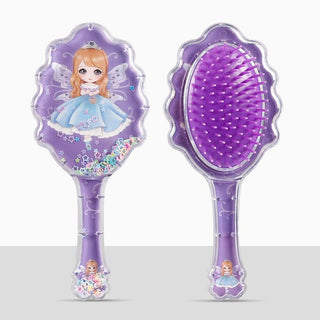 Adorable Unicorn Glitter Hair Massage Brush for Girls