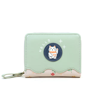 Cute Cartoon PU Coin Purse and Card Holder Wallet for Female