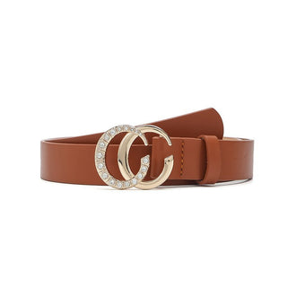 Trendy American Style C Shaped Buckle Adjustable Women's Waist Belt