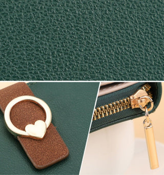Korean Version Zipper Solid Color Women's Card Holder Wallet
