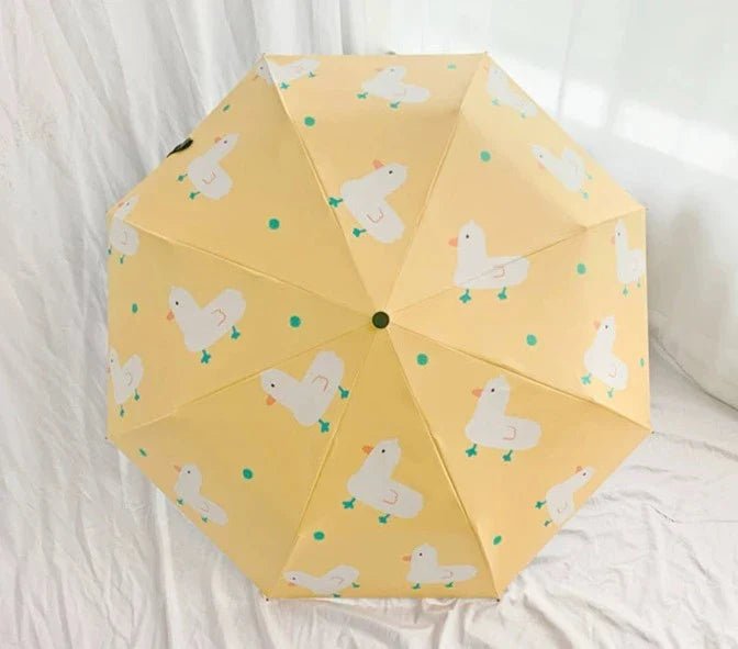 Illustrator hand-made automatic folding mini umbrella