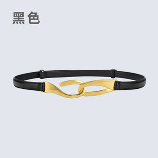 Exclusive Design Twist Buckle Slim Belt for Girls