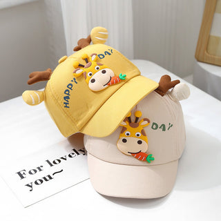 Radish Giraffe Flagged Comfortable Kids baseball Cap