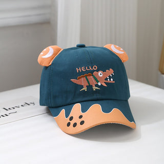 Little Crocodile Embroidered Baseball Cap for Children