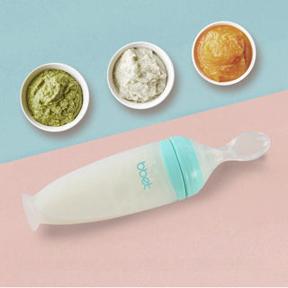 BBET Brand Baby Silicone Rice Paste Spoon Feeding Bottle