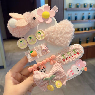 Children's Cute Plush Duckbill Clip Butterfly Design Hairclip