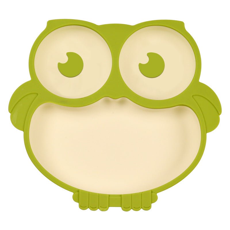 Owl Shaped Silicone Children's Dinner Feeding Plate