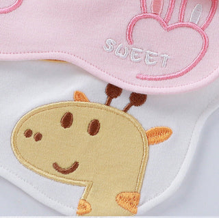 Antibacterial Saliva Towel 360 Degree Premium Embroidered Baby Cotton Bib