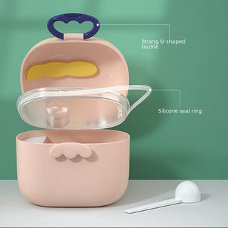 High Quality Air Tide Baby Milk Powder and Baby Food Carrying Box with Spoon