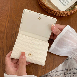 Cute Bear Flagged Student's and Women's Trifold Wallet