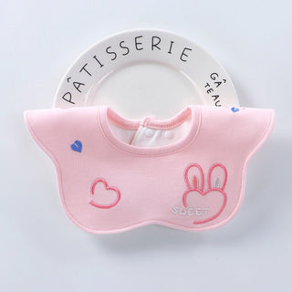 Antibacterial Saliva Towel 360 Degree Premium Embroidered Baby Cotton Bib