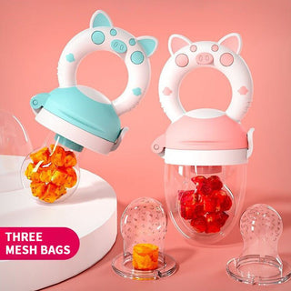 Silicone Baby Pacifier with Food Grade Fruit Chamber Biting