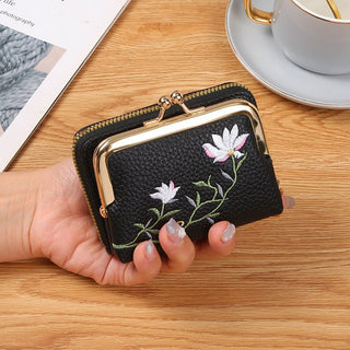 Women's Large Capacity Floral Design Coin Purse Card Holder Wallet