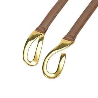 Exclusive Design Twist Buckle Slim Belt for Girls